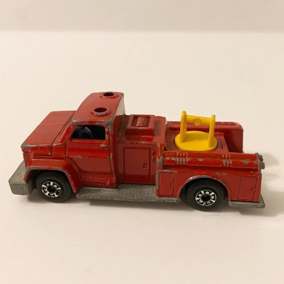 Vintage Matchbox 1981 Open Back Truck 1977 Snorkel Fire  Engine Truck Toys - Picture 8 of 12